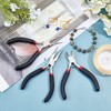 PandaHall Elite Needle Nose Pliers for Crafting, 3 Piece Set,