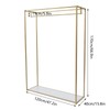 kunghei Retail Display Gold Clothing Racks with Shelves, Boutiques Garment