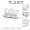 4-Key Mini USB Keypad for Desktop Shortcuts – Programmable Arrow