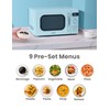 COMFEE' Retro Small Microwave Oven With Compact Size, 9 Preset