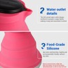 Creative Portable Silicone Kettle Outdoor Silica Gel Folding Coffee Compression