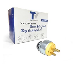 Extension Cord Ends Male Plug, Replacement for Fit All Commercial Vacuum Cleaner Yellow Armored 3 Prong Plug