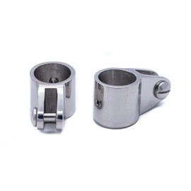 2pcs 22mm Bimini Slide clamp Stainless Steel Marine Grade Boat Fitting fits 7/8" inch Tube Pipe
