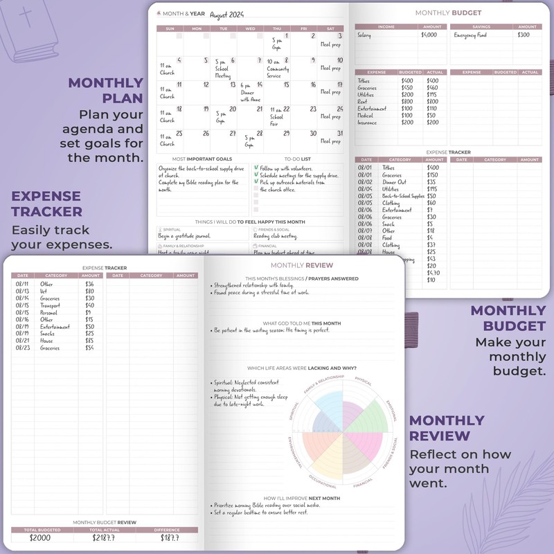 Clever Fox Christian Hourly Weekly Planner – Goal Setting Planner