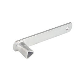 Acromax DIN 3223 Bollard Key Fire Brigade Triangular Key Galvanised 20 cm Length Suitable for All Bollard Barrier Posts, Farmers, Construction Industry, for Fire and Emergency Vehicles, in Pedestrian