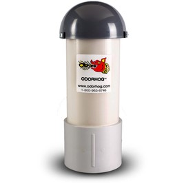 OdorHog Mushroom Cap Vent Stack Pipe Filter 4 Sizes PVC Slip On, Removes Outdoor and Sewer Odor Problems (4.0-inch)