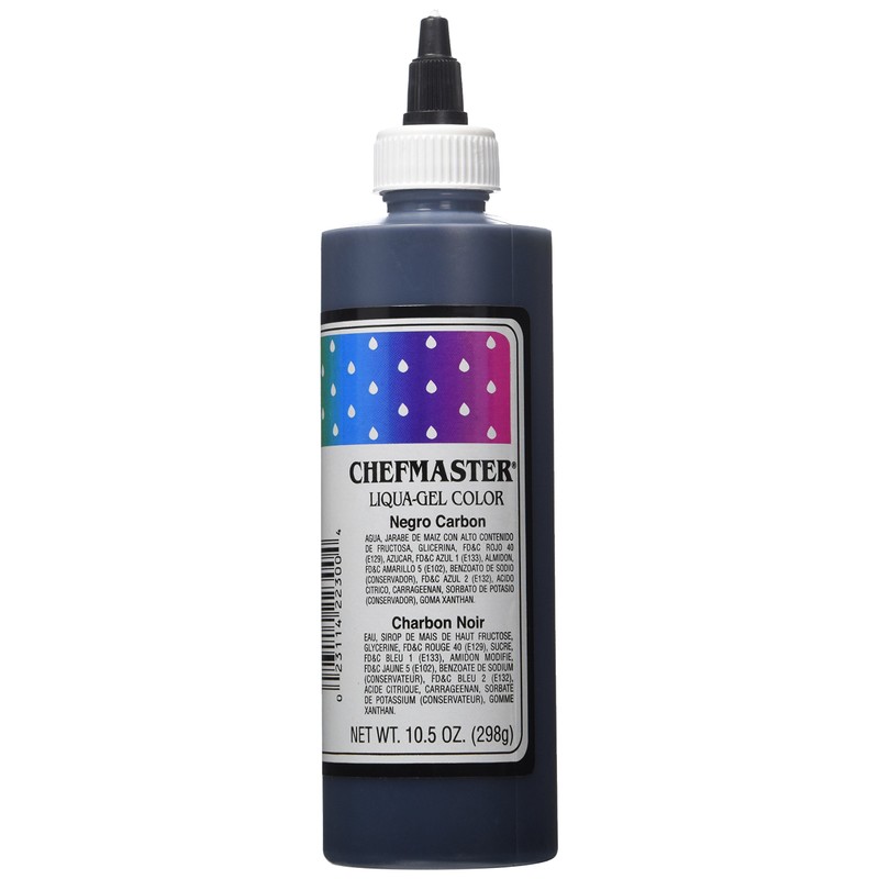 Chefmaster Coal Black Liqua -Gel Food Coloring | Vibrant Color