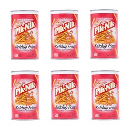 Picnic Foods Shoestring Potato Crisps - Ketchup Fries - Pack of 6 - Delicious Shoestring Potato Snacks - Great for Snacking or for Lunches - Share with Friends and Family
