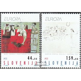 Slovenia 48-49 (Complete.Issue.) unmounted Mint/Never hinged ** MNH 1993 Contemporary Art (Stamps for Collectors) Painting