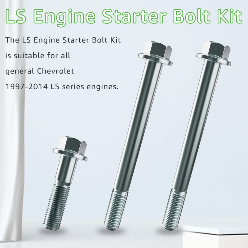 LS Engine Starter Bolts Kit - Long Short LSX LS1