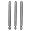 sourcing map 3pcs H6.0 Hex Head Drill Bit Wrench 6mm