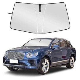 Windshield Sunshade Compatible with Bentley Bentayga, Folding Car Sun Shade for Front Window, Auto Sun Protection Visors Blocks UV Rays and Keeps Vehicle Cool