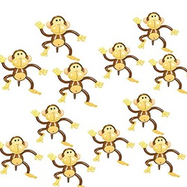 Adorable Inflatable 27'' Monkeys Zoo Party Favor Decor Jungle Animals Birthday by RIN (12 Pack)