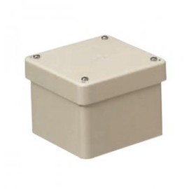 Mirai Industry PVP-1510BJ Waterproof Pool Box with Lid Square No Knock, 59.1 x 59.1 x 3.9 inches (150 x 150 x 100 mm), Beige