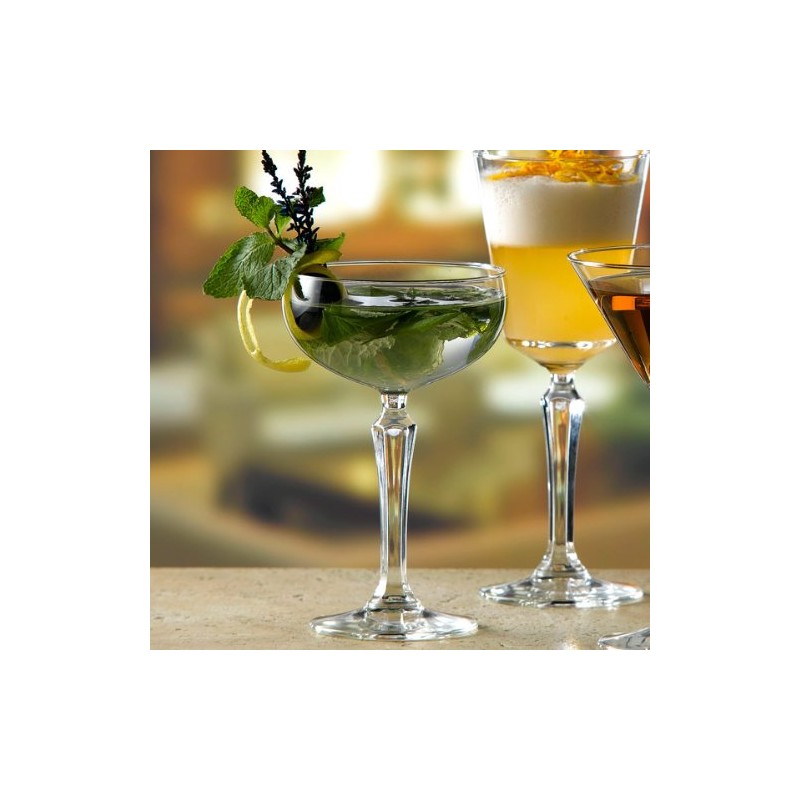 Libbey 601602 Speakeasy Cocktail Coupes, 245ml Capacity, Pack of 4