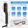 Focenat 2 in 1 Beard Straightener for Men, Mini Straightener,