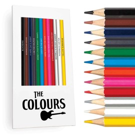 The Colours Colored Pencil Set for Beatles Fans | 12 Beatles-Inspired Parody Pencils | Each Pencil is Foil-Stamped with a Fun Beatles-Related Term | Great Gift for Fans of the Band | Made in the USA