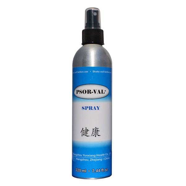 PSOR-VAL Skin Spray for skin symptoms Psoriasis Dermatitis Eczema, 7.44 oz/220ml
