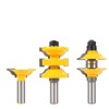 3Pcs Router Bit Set, Door Frame Woodworking Wood Cutter One-Step