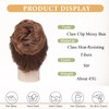 Purplelf Messy Bun Hair Piece, Claw Clip Bun Hair Pieces