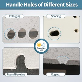 JeeynoTols Diamond Finger Milling Bit 4/5"(20mm) - 5/8"-11 Thread Diamond Finger Bit for Enlarging Grinding,Shaping Existing Holes in Tile Porcelain Ceramic Marble Granite Masonry Stone Countertop