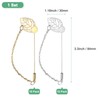 M METERXITY 1-Set Leaf Brooch Tray Stick Lapel Pin, Alloy