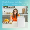 NEWBULIG Portable Countertop Ice Machine,Self-C - White
