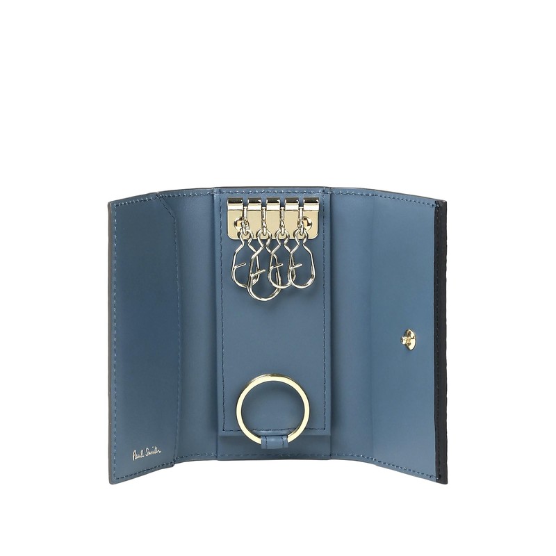 Paul Smith 553408P044990F Men's Key Case, Black F, Black