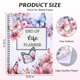 End of Life Planner, Death Note Notebook Funny Im Dead Now What Book Planner Emergency File Notebook for Death, End of Life Planner Organizer Binder When I Die Organizer Binder for Possessions Wishes