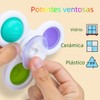 3pcs Juguete Giratorio con Ventosa, Juguetes sensoriales,Juguetes de baño para
