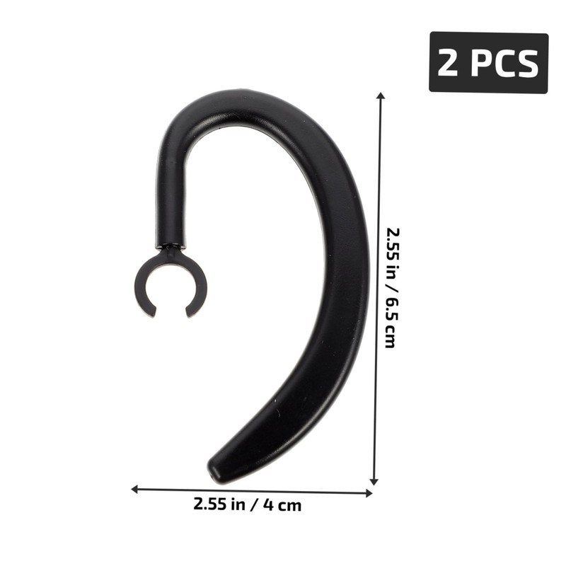 IWOWHERO 2pcs Rotation Ear Hooks for Earpiece Lost Ear Hook