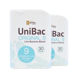 Everyday Probiotics - UniBac: Unified Bacteria Live Bacteria Blend 9 - 60 Capsules - 6 Billion per dose - SC Nutra (Sweet Cures)