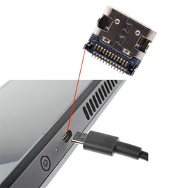 Deal4GO Internal USB C Charging Port SYNC Power Charge Jack Socket Replacement for Valve Steam Deck Console, Silver, SD1010-USBC