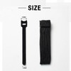 Pack of 100 200 MM Black White Cable Ties 7.9