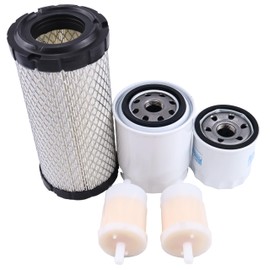 LSSOCH Maintenance Filter Kit HH150-32430 HHK20-36990 12581-43012 K1211-82320 Compatible With Kubota ZD21 ZD18 Zero Turn Mower BX SERIES BX2370 Tractor D902-E2-BX-2 Engine