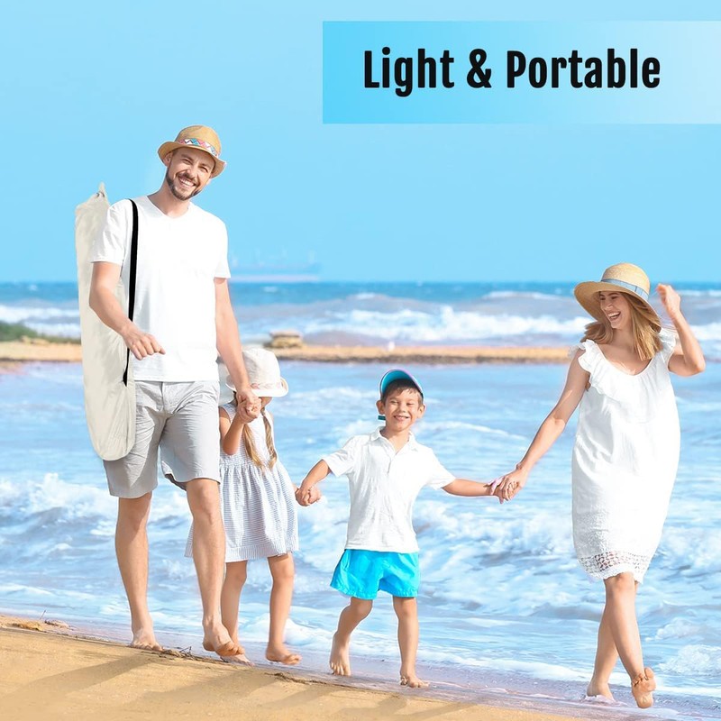 WhiteFang Deluxe XL Pop Up Beach Tent Sun Shade Shelter