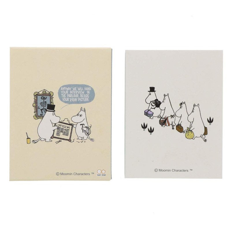Sunstar Stationery S2825260 Moomin Sticky Notes, Book-shaped, Blue