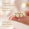 100-Pack Imitation Pearl Napkin Rings, Elegant Table Serviette Buckles, Delicate