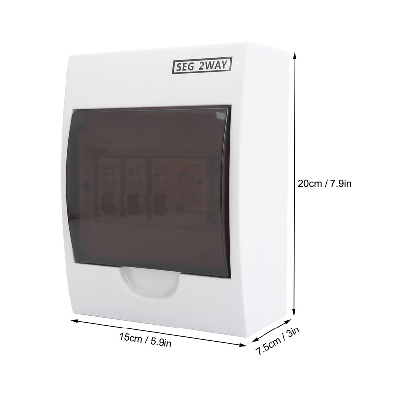 Fuse Box 2 Way 40A 30mA RCD + 2 MCB