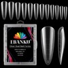 EBANKU 120 PCS Clear Full Cover Dual Nail Forms System