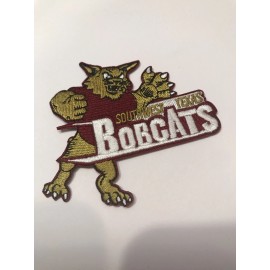 Unbranded SOUTHWEST TEXAS STATE BOBCATS VINTAGE IRON ON PATCH 3” X 3.5”
