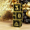 MEYSIMOON 30th Birthday Decorations Boxes for Him 3 Black Gold