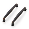 Ravinte 5 Pack Bronze Cabinet Handles: 5-inch Solid Oil Rubbed