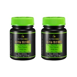 Nutricore Organic Folic Acid 400, 60 tablets, 2 boxes, 4 months / 뉴트리코어 유기농 엽산 400 60정 2박스 4개월