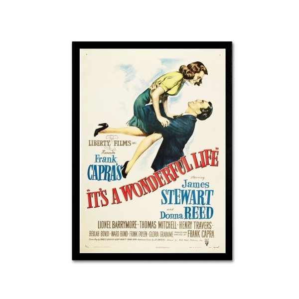 It's a Wonderful Life Artwork by Vintage Apple Collection, 16 by 24-Inch Canvas Wall Art