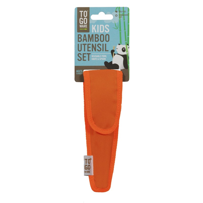 TO GO WARE Kids Repeat Bamboo Utensil Set - Orange