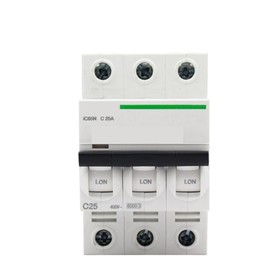PLKXSEYUJ IC65N 3P C25A A9F18325 Vacuum Mini Circuit Breaker MCB Acti 9 Type C