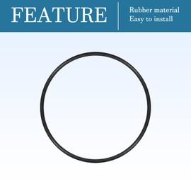 QUARKZMAN Nitrile Ring O-Ring Round Washer 54 mm x 50 mm x 2 mm for Tap Plumber Repair Seal Connection, Black Pack of 10