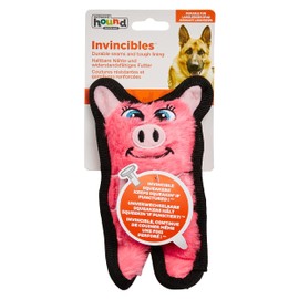 Outward Hound Invincibles Mini Pig Plush Dog Toy, XS