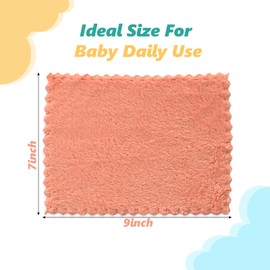25 Pack Baby Washcloths, Microfiber Coral Fleece 7 x 9 Inch